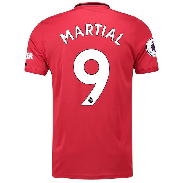 Replicas Camiseta Manchester United NO.9 Martial 1ª 2019/20 Rojo